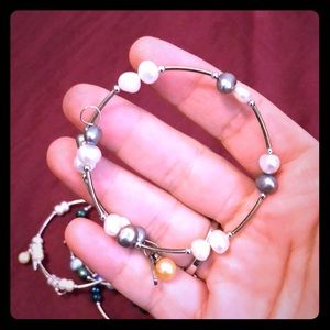 Vantel Pearl wrap bracelets.